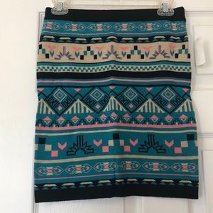 Aztec Mini Skirt